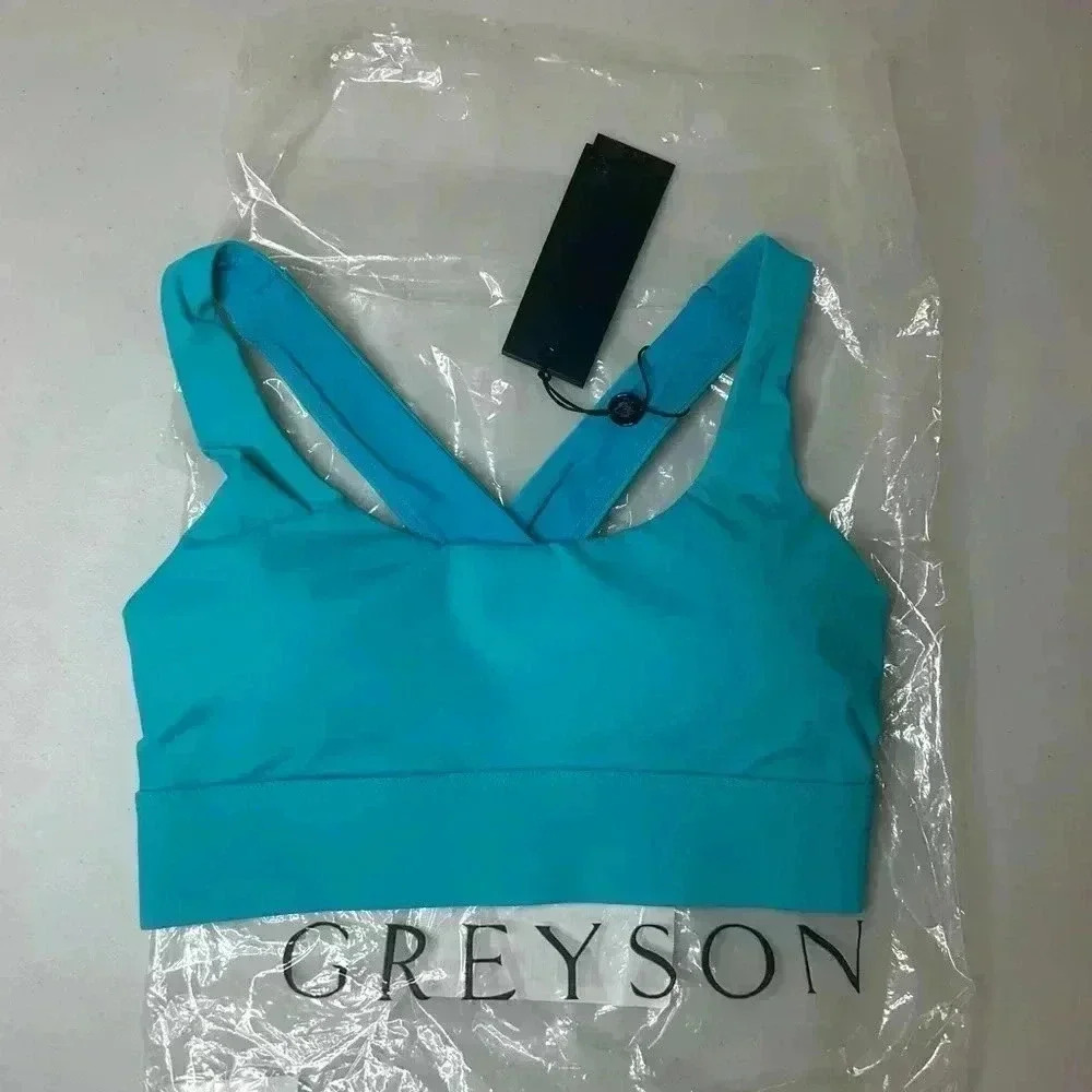 Greyson Soleil Sports Bra Lagoon Size XS New